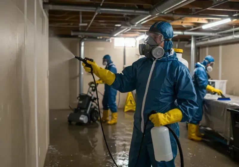 Basement Sanitization and Antimicrobial Treatment process in Citronelle, AL